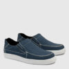 Mocasines sport de tela jean azul RALLYS