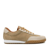 Zapatillas urbanas de gamuza beige