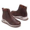 Bota corta sport de cuero color suela